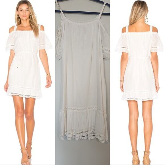 Ella Moss Dresses & Skirts - Ella Moss Brigitte Ruffle Dress – White – Size XS